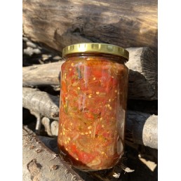 Közlenmiş Patlıcanlı Kapya Biberli Sos (850 gram)